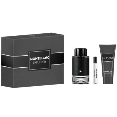 1 - Montblanc Explorer Gift Set: 100ml EDP + 7.5 ml Purse Spray + 100 ml Shower Gel